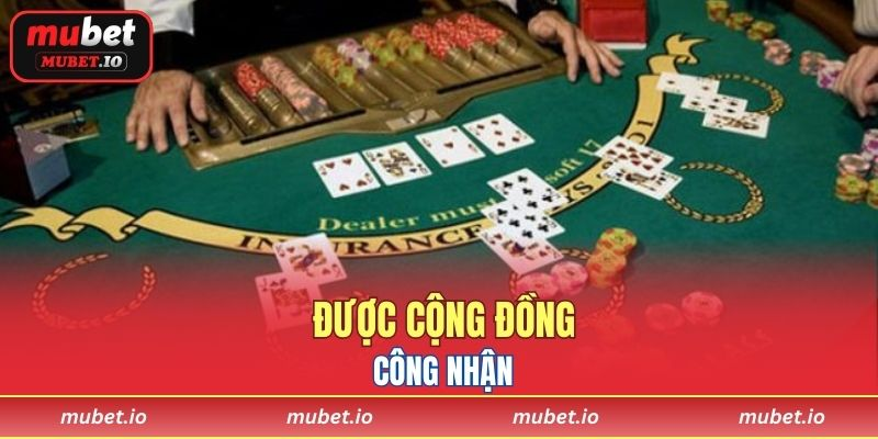 Được cộng đồng công nhận